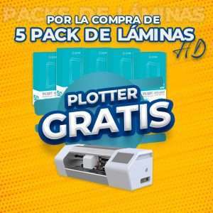 PACK 1 –  5 Packs Láminas – Regalo Plotter