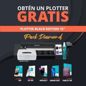 Pack Diamond Plotter Hidrogel Built-in App 15″ Black Edition