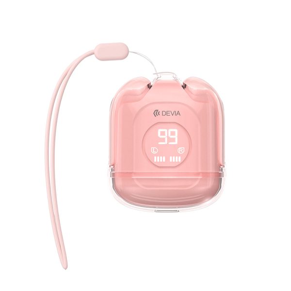 Auricular inalámbrico Devia Smart TWS M6 ENC rosa