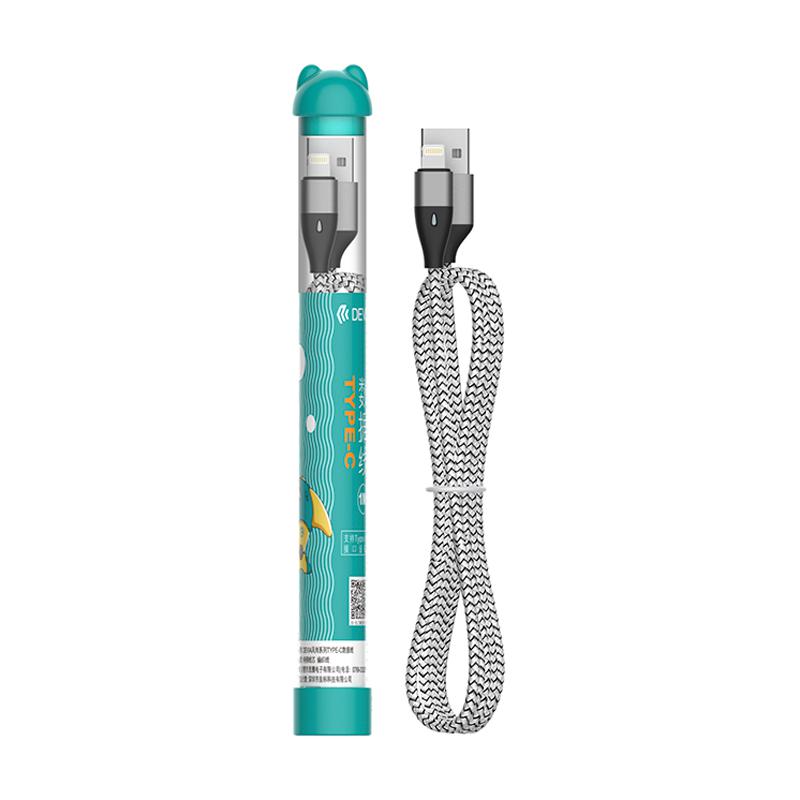 Cable Devia Bubble Fish USB/Lightning 12W 1m negro